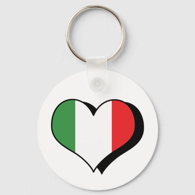 J'aime l'Italie Porte-clés (Recto)