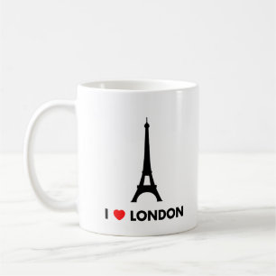 J'aime Londres - tasse de Tour Eiffel