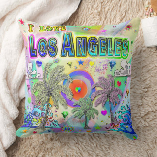 J'AIME Los Angeles Deep Dream Coussin