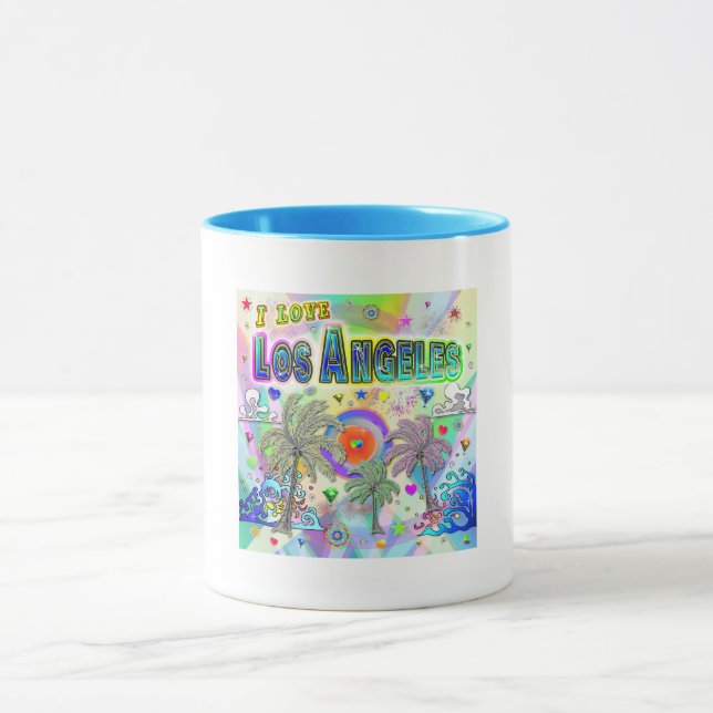 J'AIME Los Angeles Deep Dream Mug (Centre)