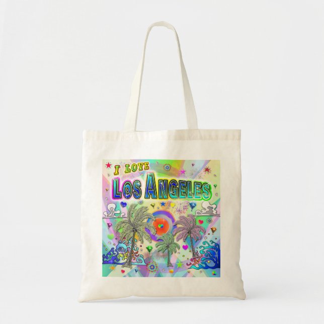 J'AIME Los Angeles Deep Dream Sac fourre-tout (Devant)