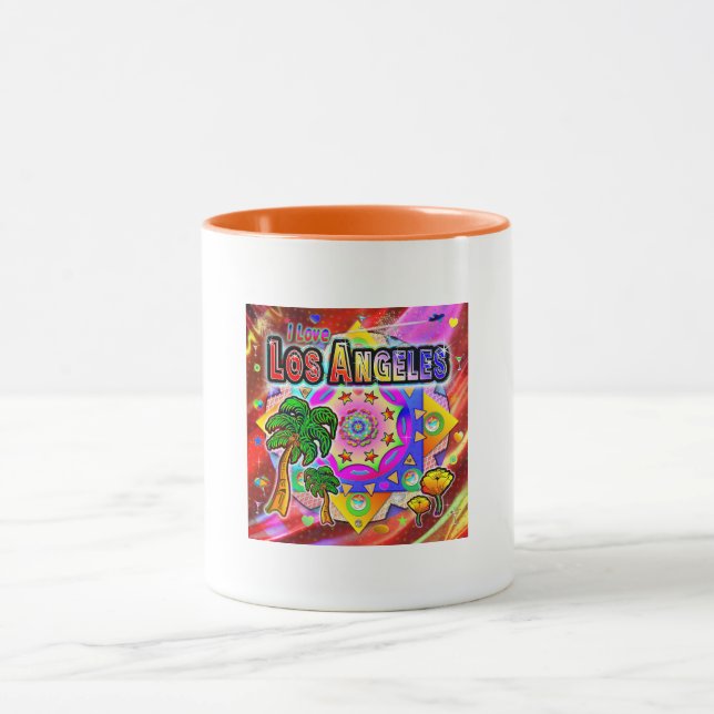 J'AIME Los Angeles Tropical Friends Mug (Centre)