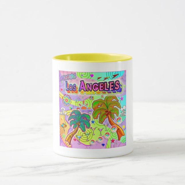 J'AIME Los Angeles Vacation Cible Mug (Centre)