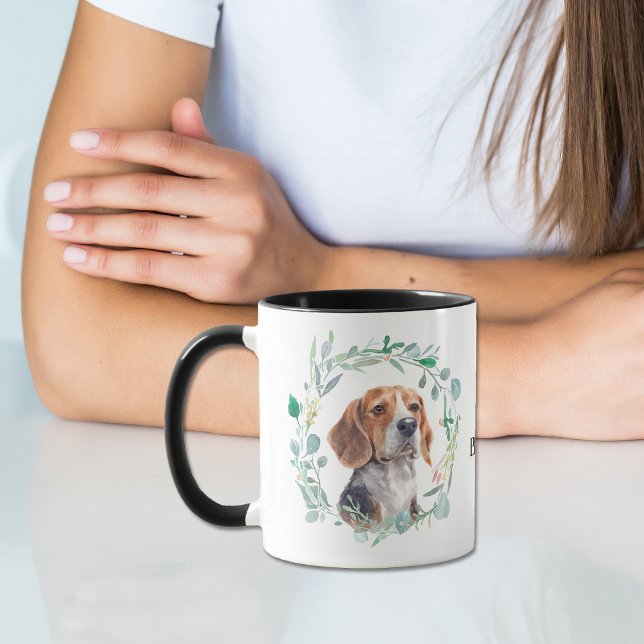 J'aime ma Beagle gerbe café Mug (Créateur téléchargé)
