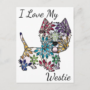 J'Aime Ma Carte Postale Westie