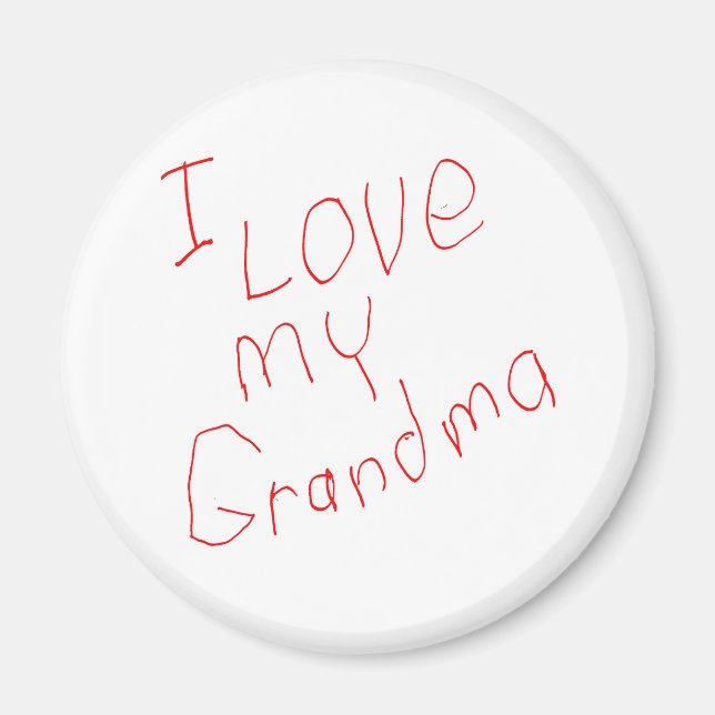 J'Aime Ma Grand-Mère ! Magnet (Devant)
