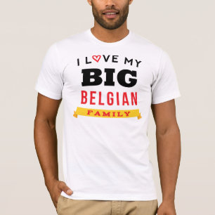 J'aime ma grande idée belge de T-shirt de la