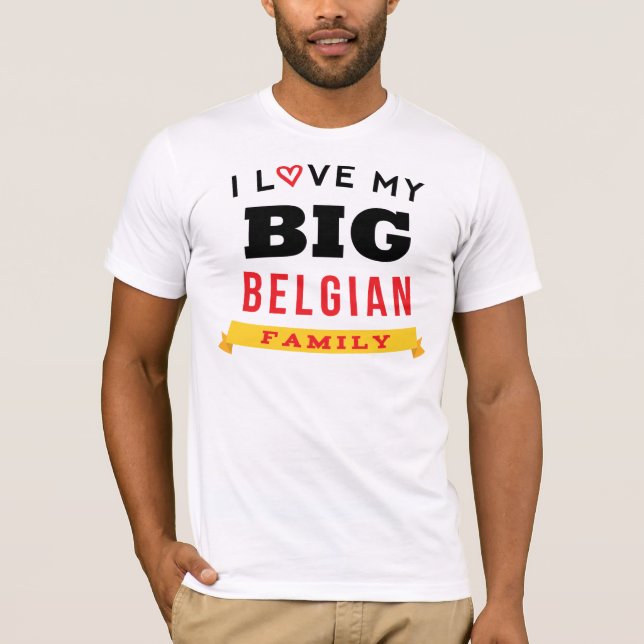 J'aime ma grande idée belge de T-shirt de la (Devant)