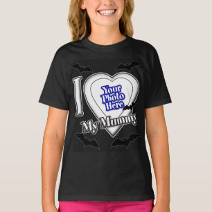 J'Aime Ma Maman Avec Ta Photo Avec T-Shirt Bats