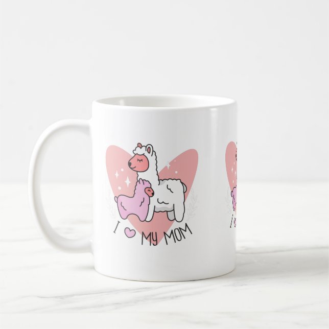 J'Aime Ma Mère Alpacas Mug (Gauche)