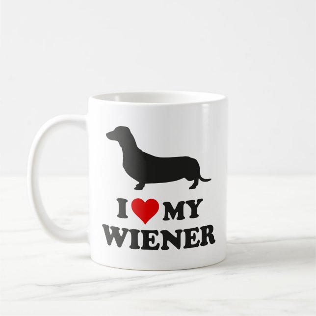 J'Aime Ma Mug De Café Wiener (Gauche)