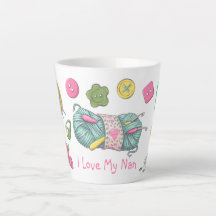 J'Aime Ma Nan Crochet Semaine Latte Mug