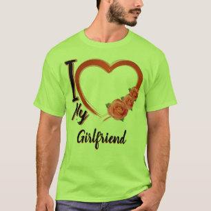 J'aime ma petite amie - coutume - cadeau T-shirt