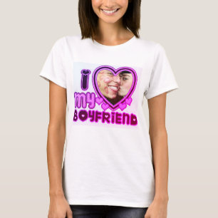 J'Aime Ma Petite Amie T-Shirt Personnalisé