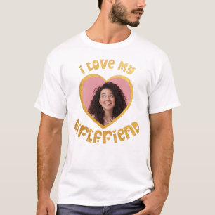 J'Aime Ma Petite Amie T-Shirt Personnalisé