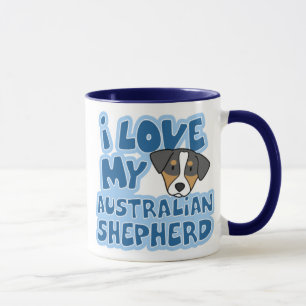 J'aime ma tasse australienne de berger
