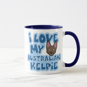 J'aime ma tasse australienne de Kelpie