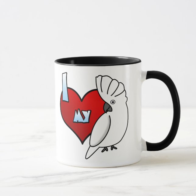 J'aime ma tasse de cacatoès de parapluie (Droite)