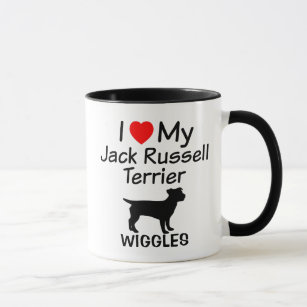 J'aime ma tasse de chien de Jack Russell Terrier