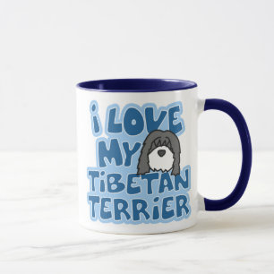 J'aime ma tasse de Terrier tibétain