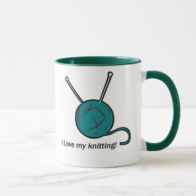 J'aime ma tasse de tricot (Droite)