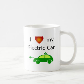 J'aime ma tasse de voiture électrique