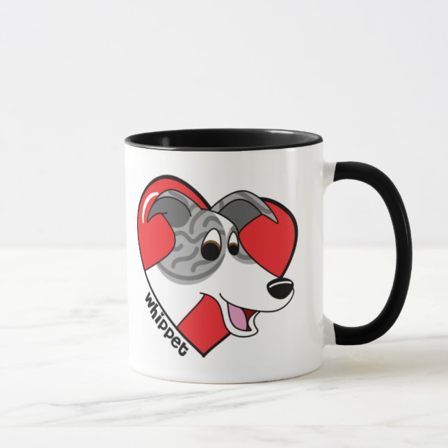 J'aime ma tasse de whippet (Droite)