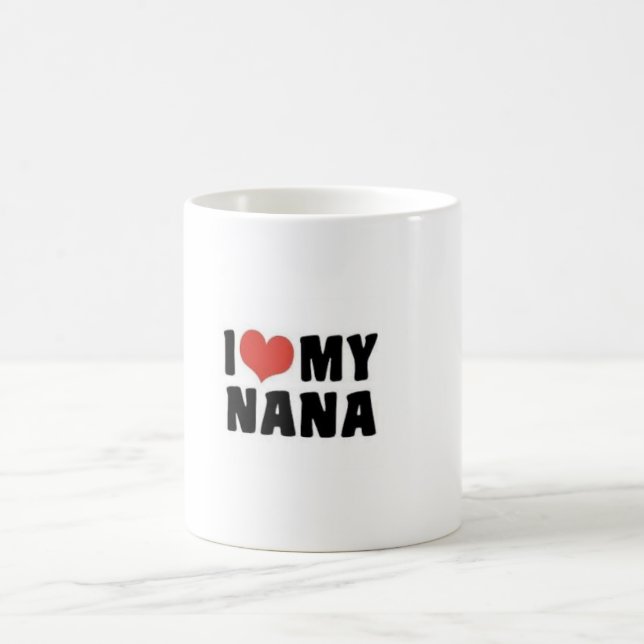 J'aime ma tasse Nana de thé de tasse de café de (Centre)