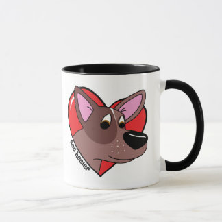 J'aime ma tasse rouge de Heeler