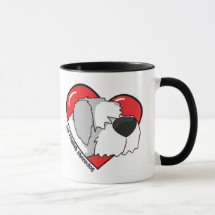 J'aime ma vieille tasse anglaise de chien de