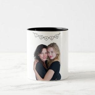 J'aime maman Mug personnalisé avec photo pour la