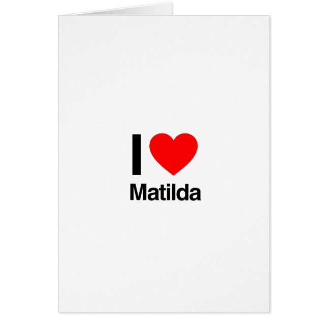 j'aime matilda (Devant)