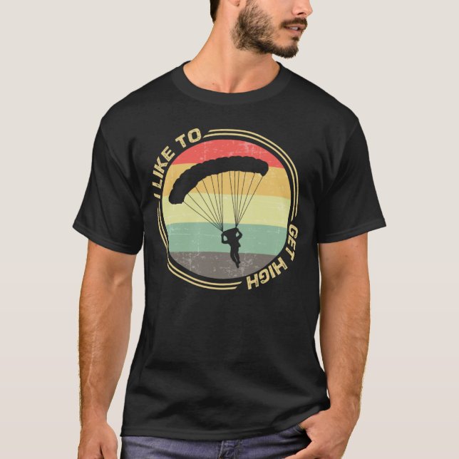 J'aime me sentir haut parachutiste de saut en para (Devant)