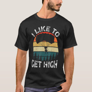J'aime me sentir haut Parachutiste de saut en para