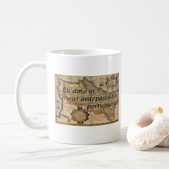 J'Aime Mes Ancêtres Portguais Mug (Avec donut)