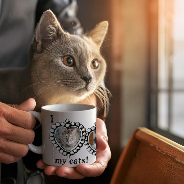 j'aime mes chats 3 Photos Mug (Créateur téléchargé)