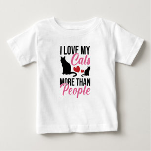 J'Aime Mes Chats Plus Que Les Gens Baby T-Shirt