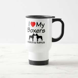 J'Aime Mes DEUX Chiens De Boxer Mug