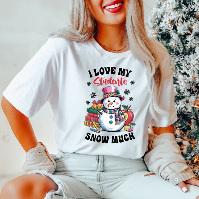 J'aime mes élèves T-shirt de Noël (Créateur téléchargé)