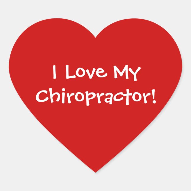 J'Aime Mes Stickers Chiropractor (Devant)