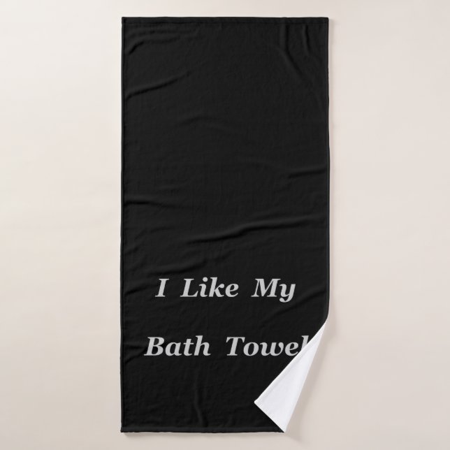 J'aime mon (Serviette de bain)