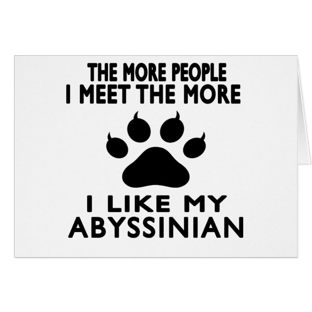 J'aime mon Abyssinien (Devant horizontal)