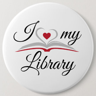 J'aime mon badge de bibliothèque