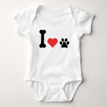 J'aime mon bébé amateur de chiens Body Pet Parent