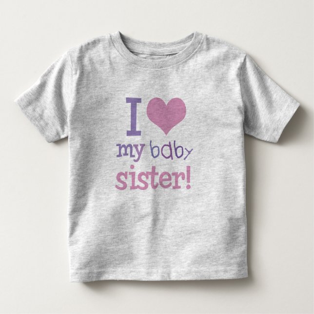 J'aime mon bébé soeur enfants T-shirts et cadeaux (Devant)
