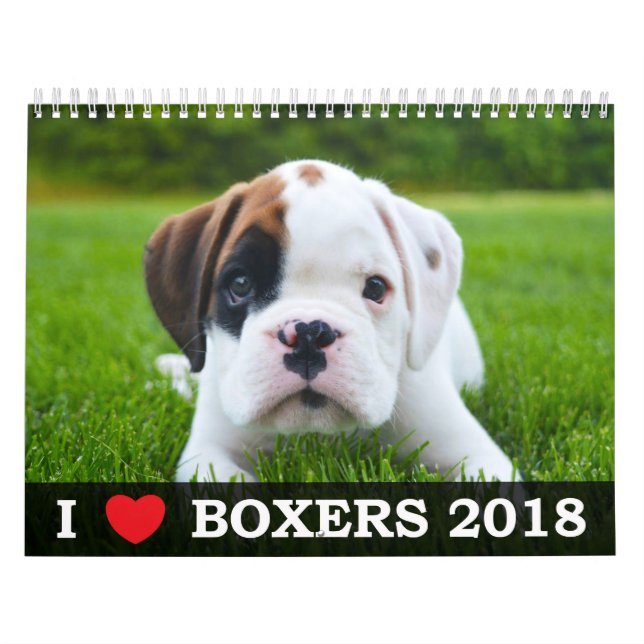 J'AIME MON CALENDRIER DES BOXEURS 2018 (Protection)