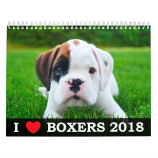 J'AIME MON CALENDRIER DES BOXEURS 2018
