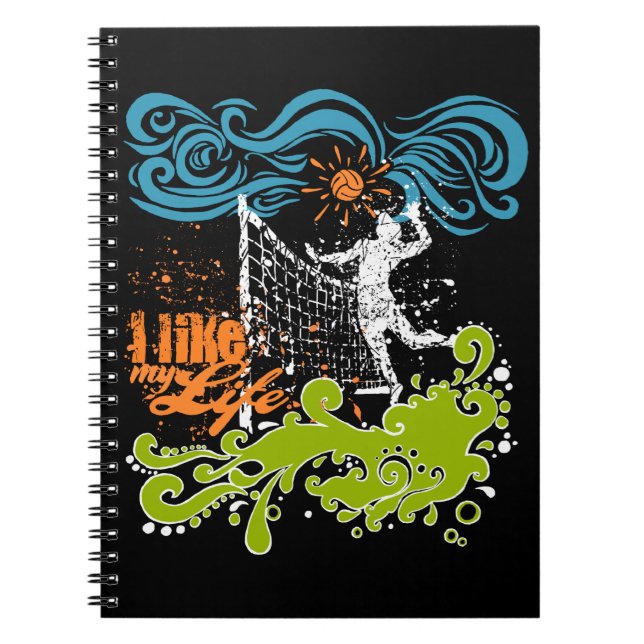 J'aime MON Carnet de volley-ball de vie (Devant)