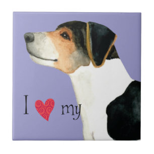 J'aime mon carreau danois-suédois Farmdog