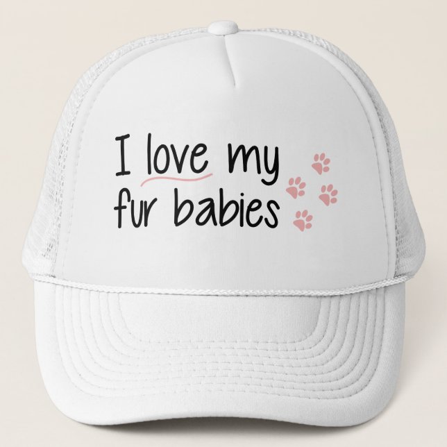 J'aime mon casquette de bébés de fourrure (Devant)
